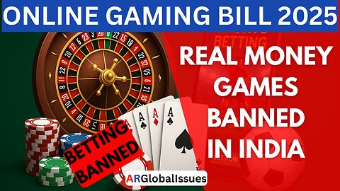 Online gaming bill 2025 | money games banned in India #india