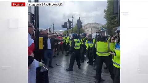 Sky's Martin Brunt reports from 'Unite the Kingdom' rally