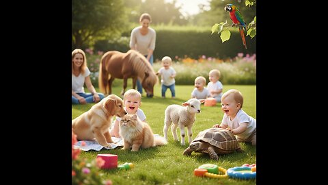 Babies with animals part 1
