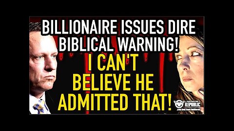 It’s Starting! Billionaires Biblical Warning May Be The Final Sign! I Can’t Believe He Just Said It!