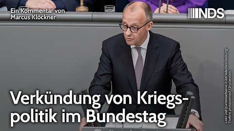 Verkündung von Kriegspolitik im Bundestag | Marcus Klöckner | NDS-Podcast 