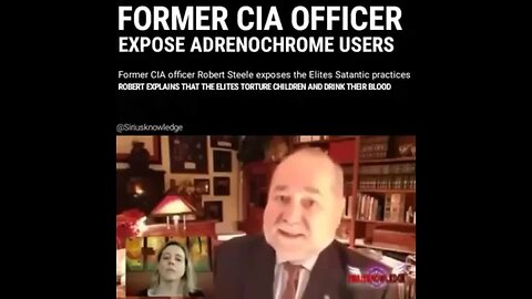 "Ex-CIA Officer Reveals Adrenochrome Users"