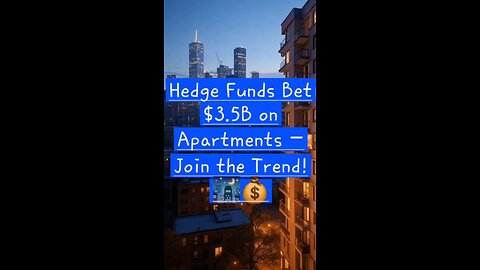 Hedge Funds Bet $3.5B on Apartments – Join the Trend! 🌃💰