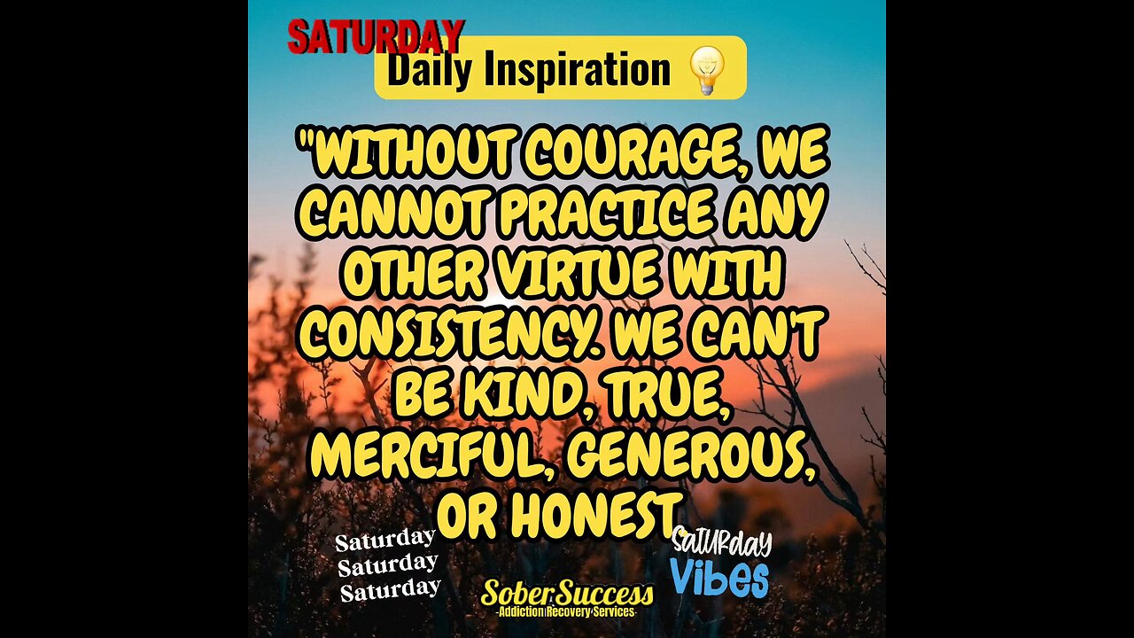 🗣Courage & Consistency Are Essential For A Successful Life‼️💪#DailyMotivation #SoberCoach #Quote