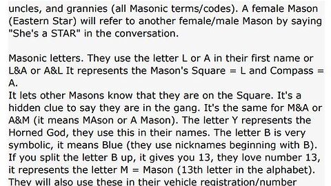 chat: I studied on cults back about ICC including cult "Freemasonry".