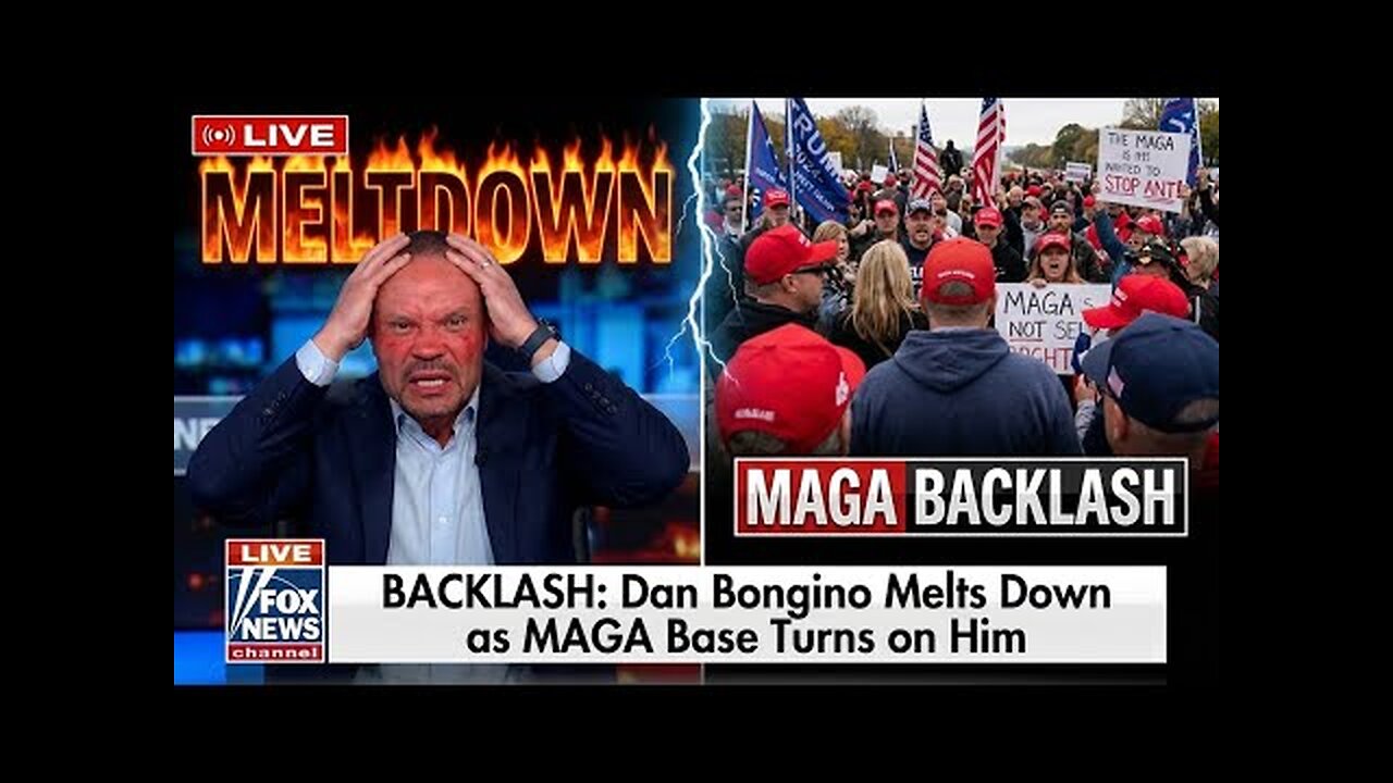 Breaking: Dan Bongino Melts Down as MAGA Base Turns on Him