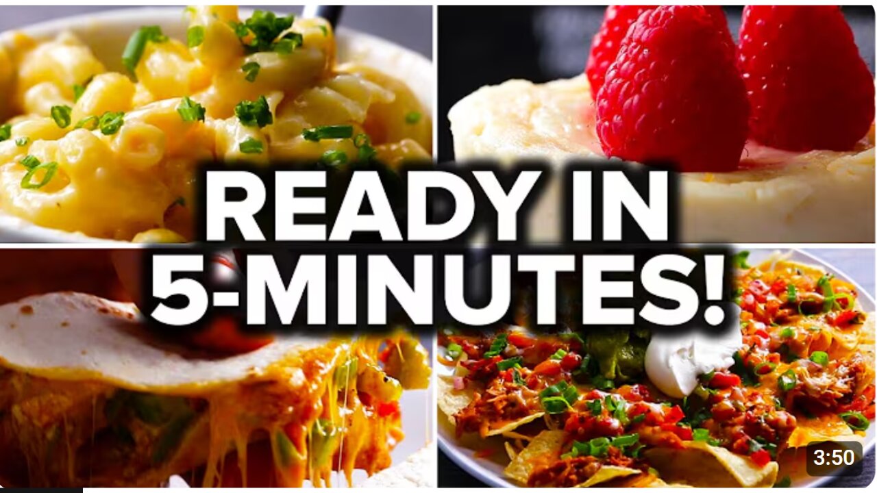 7 Recipes You Can Make In 5 Minutes