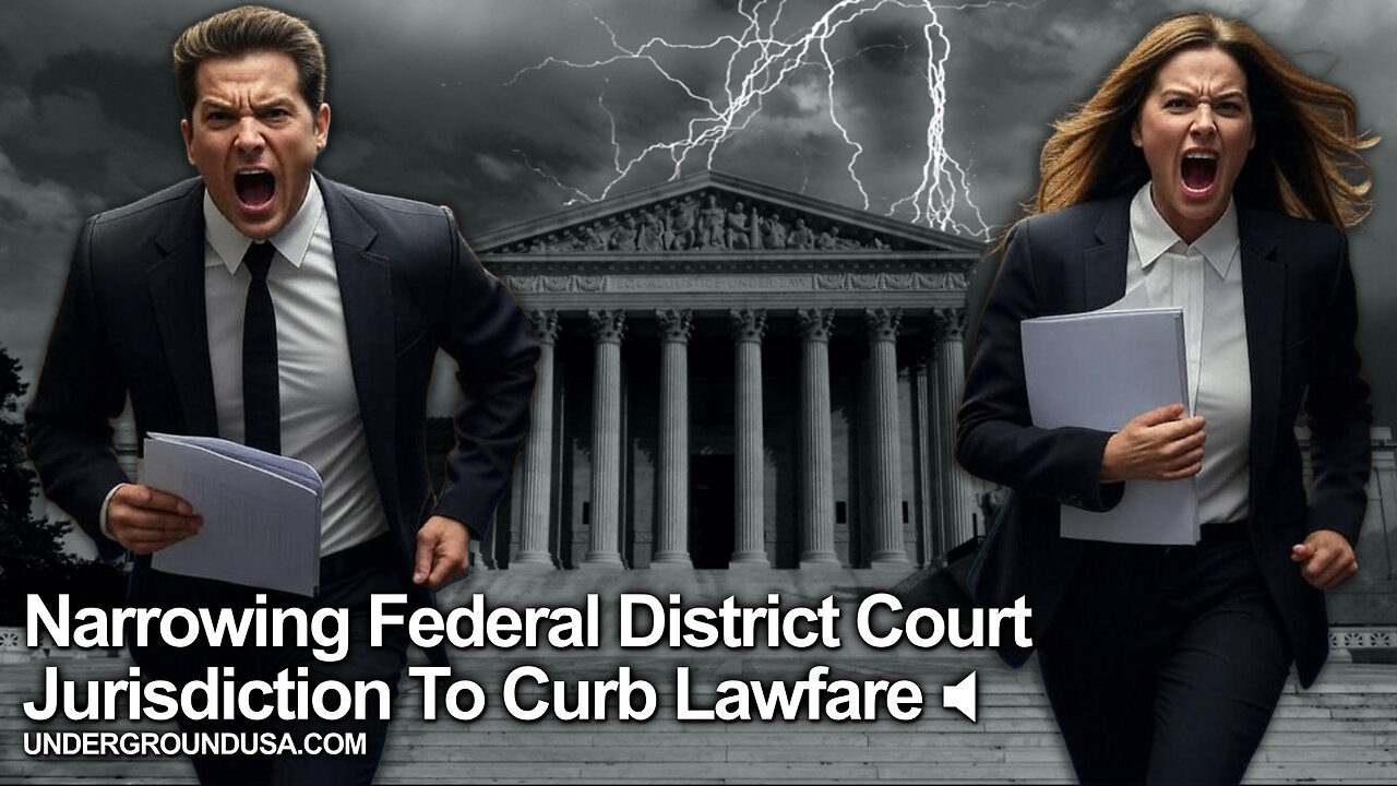 Narrowing Federal District Court Jurisdiction To Curb Lawfare