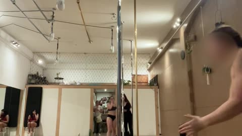 Face Plant During Pole Dance Class