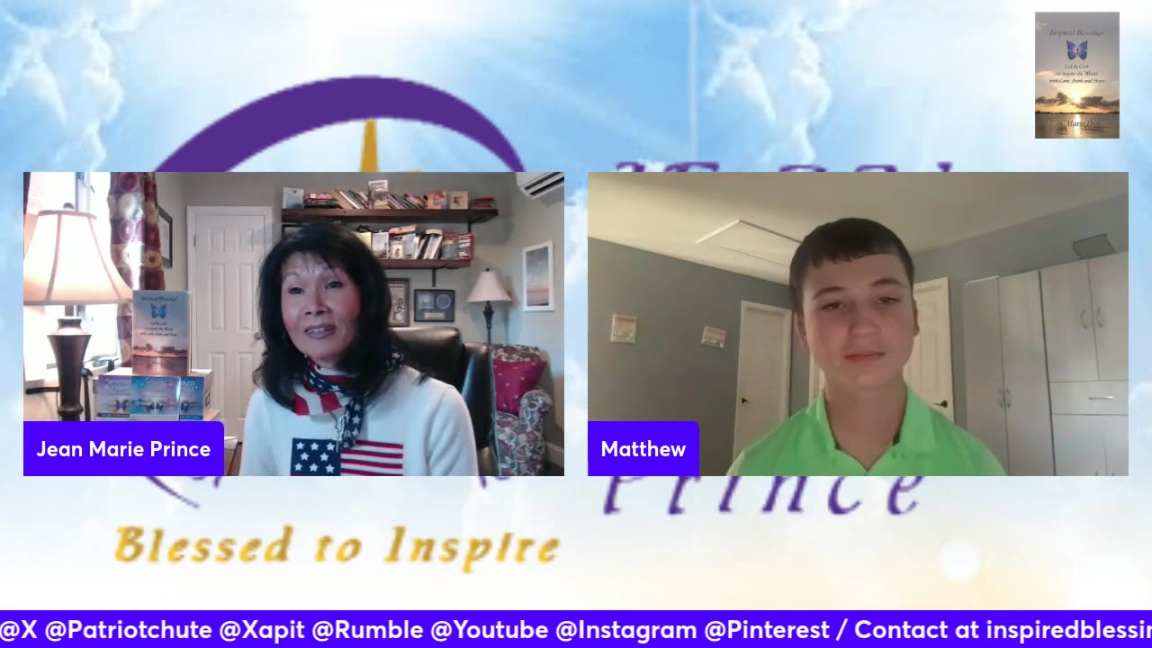 Matthew on "Inspired Blessings with Jean Marie Prince"