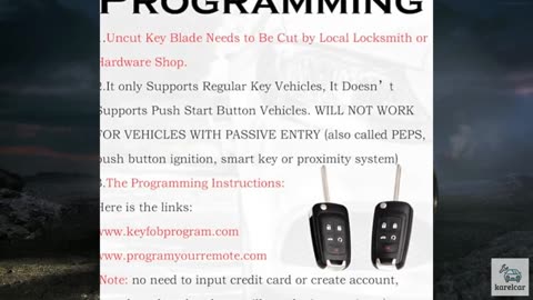 SUPALAND Key Fob Replacement Fits for Chevy Cruze Equinox Camaro Impala Malibu S