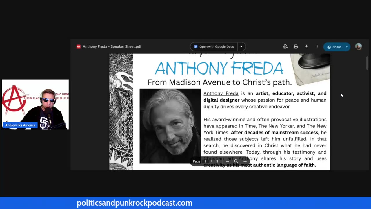 Episode 243, "The Thought Crimes of Anthony Freda"