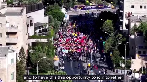 “ Embassy of Israel to the USA - thousands of Israelis marched in the Jerusalem Pride Parade.“