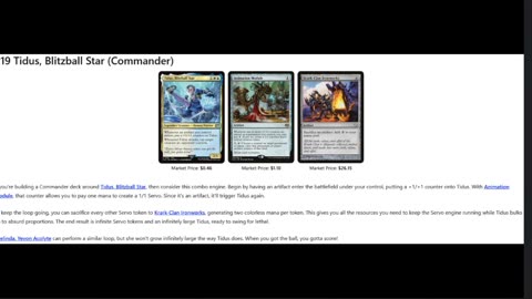 25 Infinite combos from Final Fantasy MTG