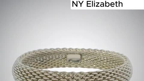 TIFFANY & CO. Somerset Mesh Bangle Bracelet