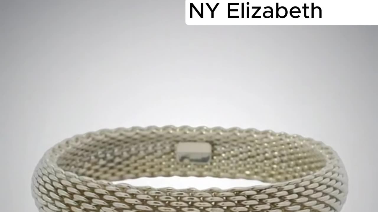 TIFFANY & CO. Somerset Mesh Bangle Bracelet