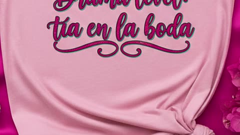¿Eres tú la tía dramática de la boda o conoces a una? #bodalatina #camisetadivertida