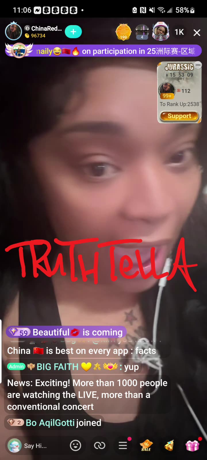 ASHLEY CHINARED GOES IN ON ROACHBAE EBBIMAY THEN JOINS TEAM PK WITH QUEEN TOMIKAY