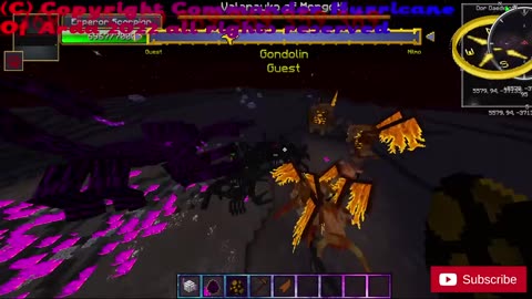 Minecraft Mob Battle Balrog of morgoth vs overlord scorpion
