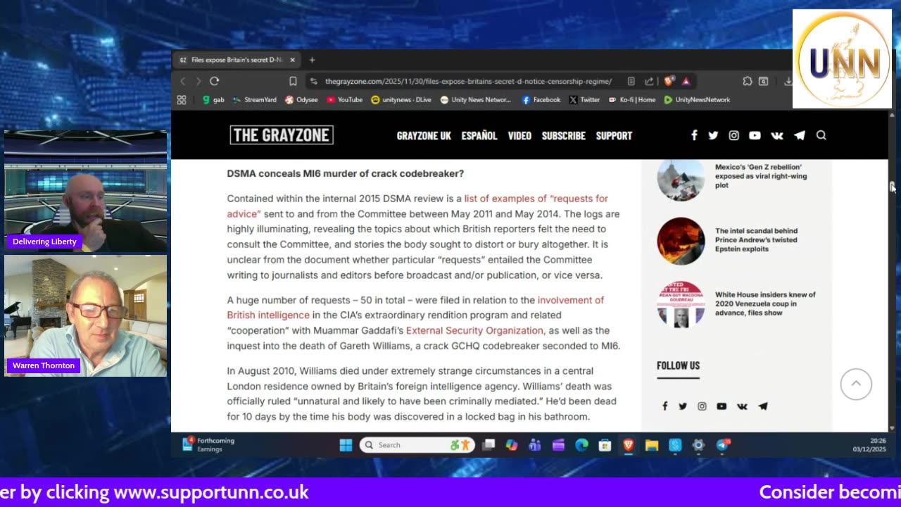 Sean Finch LIVE with all the latest news!