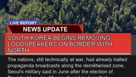 South Korea Begins Removing Loudspeakers on Border