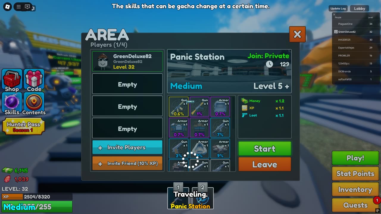 Roblox: Zombie Hunter Panic Station Medium Gameplay