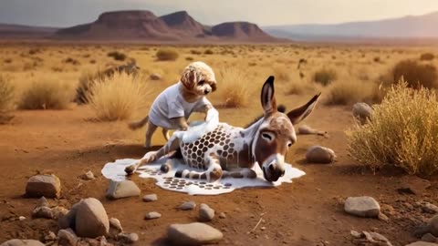 Cute Dog Rescues Donkey - Heartwarming Animal Rescue Story