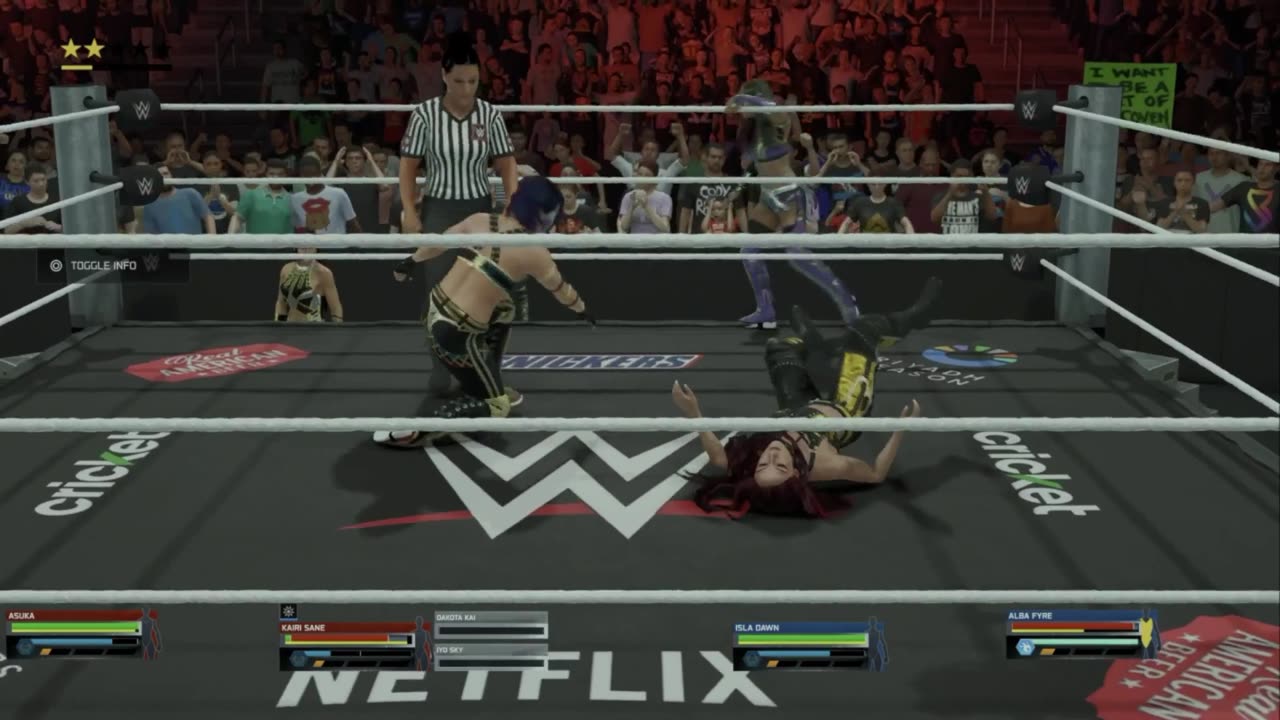 wwe 2k25 universe mode Raw Womens Full Show 1