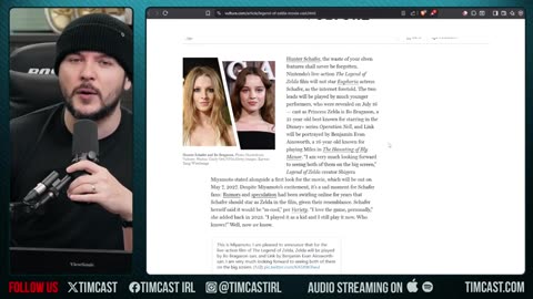 Hunter Schafer NOT ZELDA, Nintendo Announces NEW CAST, Woke Activists ARE LOSING IT Tim Pool