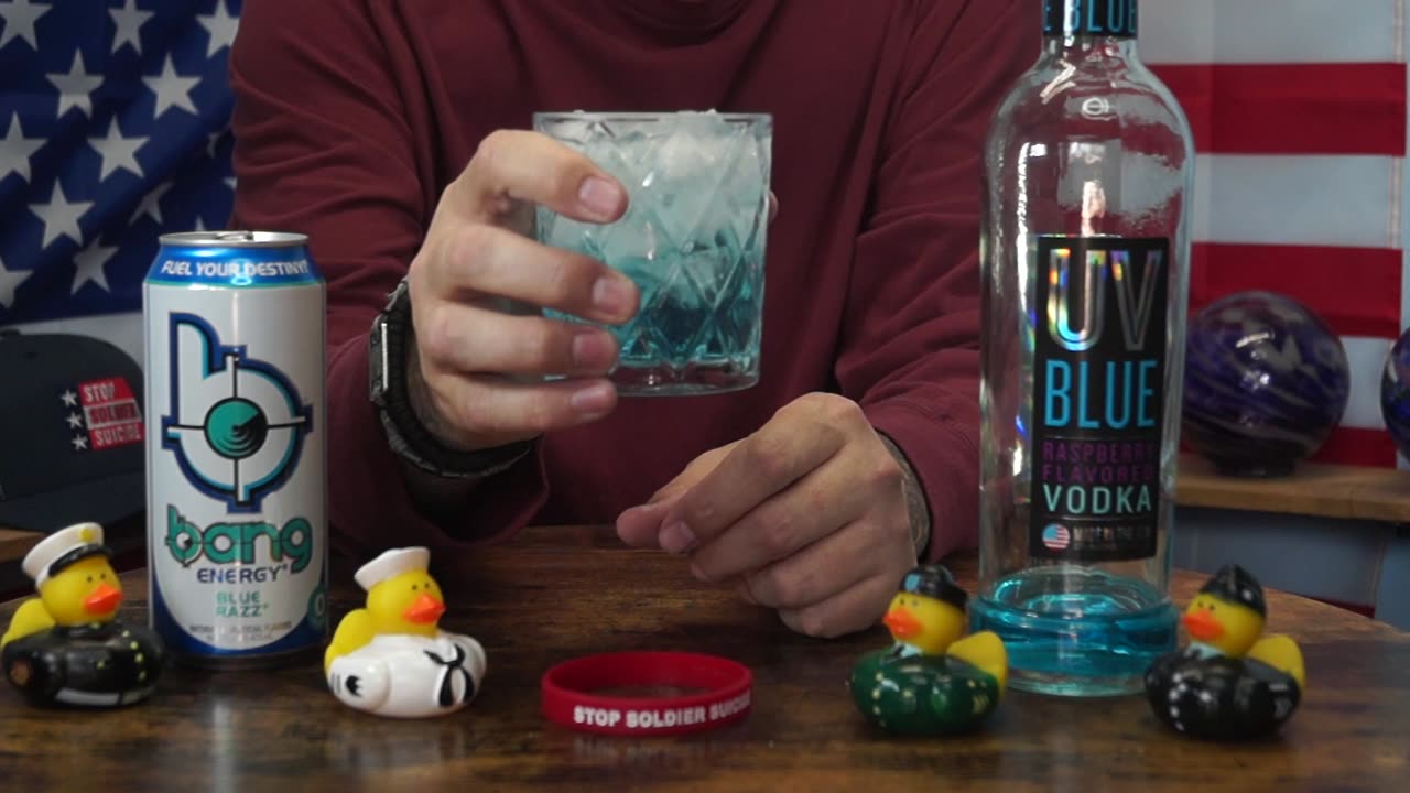 Keith Noe - UV Blue Raspberry Vodka & Bang Blue Razz Energy Drink