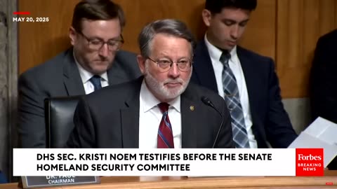 Peters Tells Kristi Noem That Trump Admin. Actions Are In 'Violation Of The Homeland Security Act'