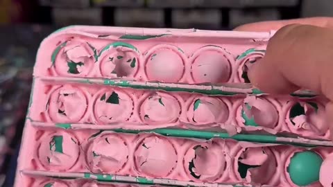 Pink bubbles popping like magic ✨