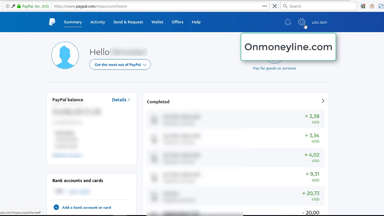 Paypal - You added a New Email Address - Onmoneyline