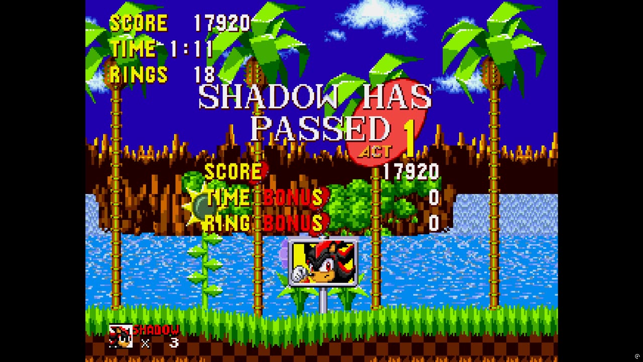 shadow the hedgehog in sonic 1