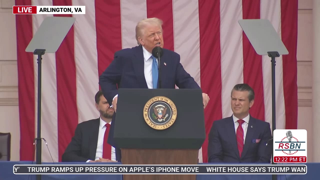 FULL SPEECH: President Donald Trump Delivers Remarks at Memorial Day Ceremony - 5/26/25