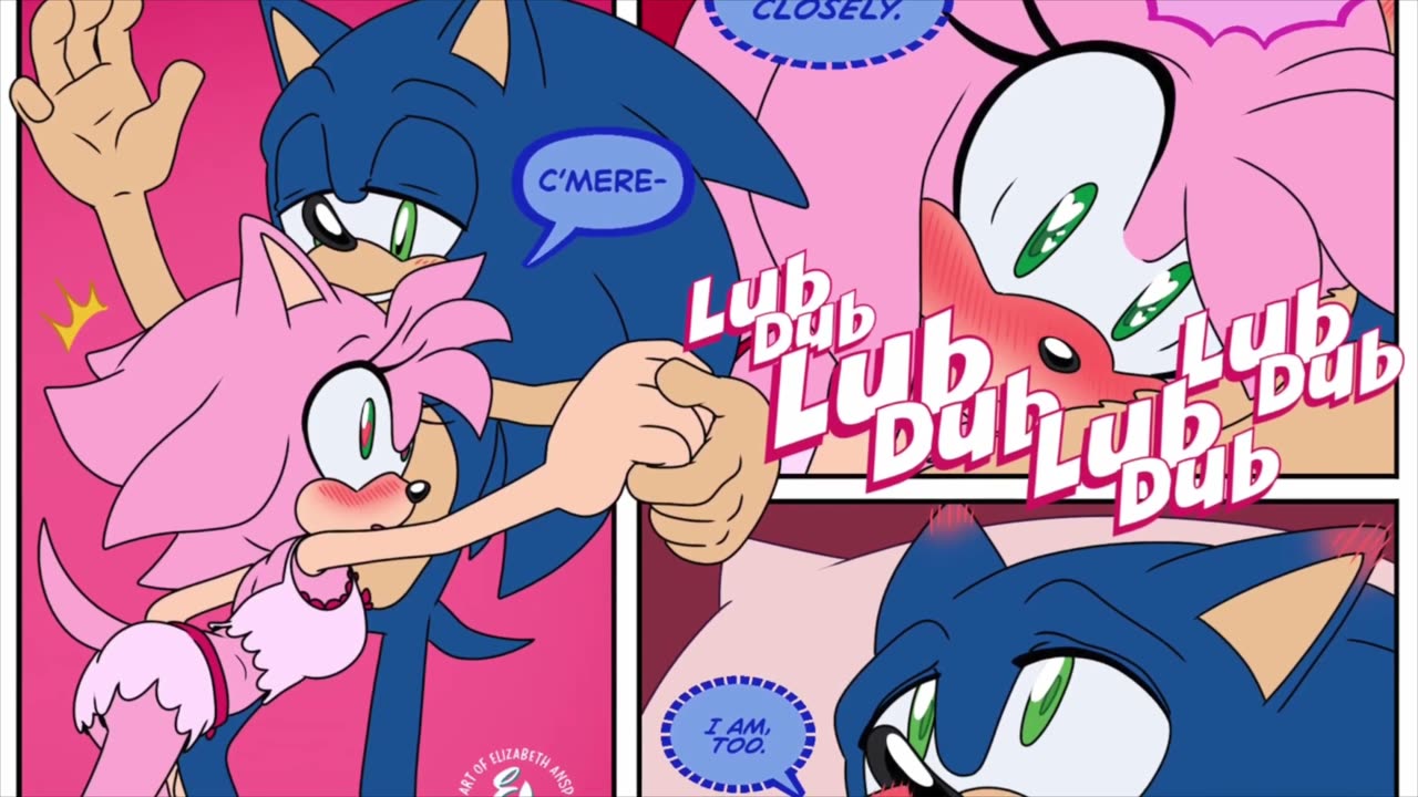 sonamy sleepover, comic by E-vay