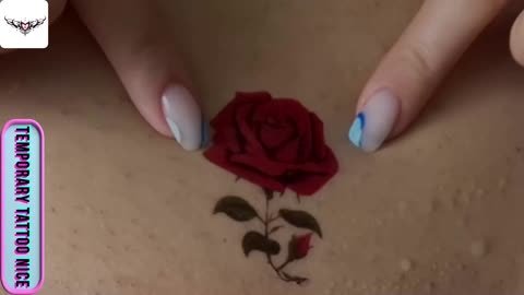 red rose tattose#temporarytattoo #temporarytattoos #temporarytattosticker