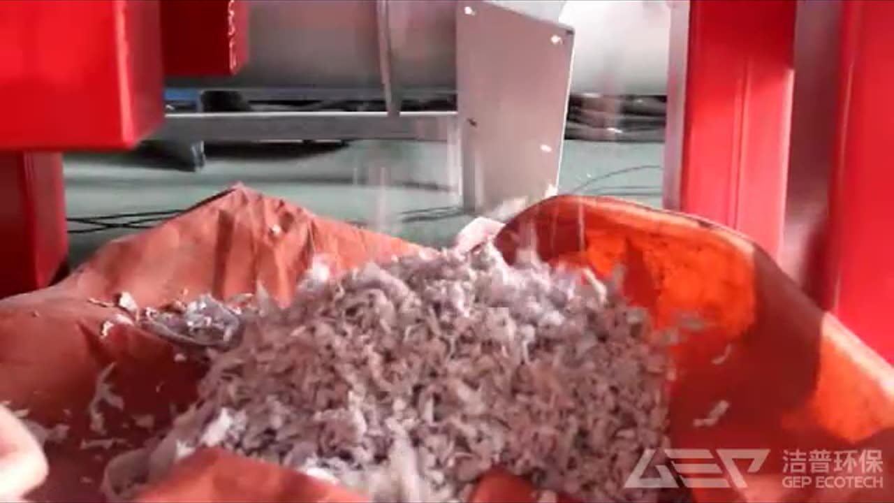 Double-Shaft Shredder EFFORTLESSLY Processes Fiber Mask Sheets!