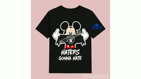 Las Vegas Raiders Mickey Streetwear Haters Gonna Hate Shirt
