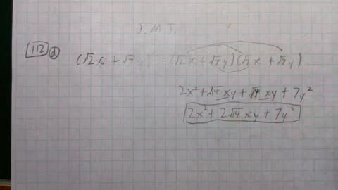 Saxon Algebra 1 Lesson 112 (d)
