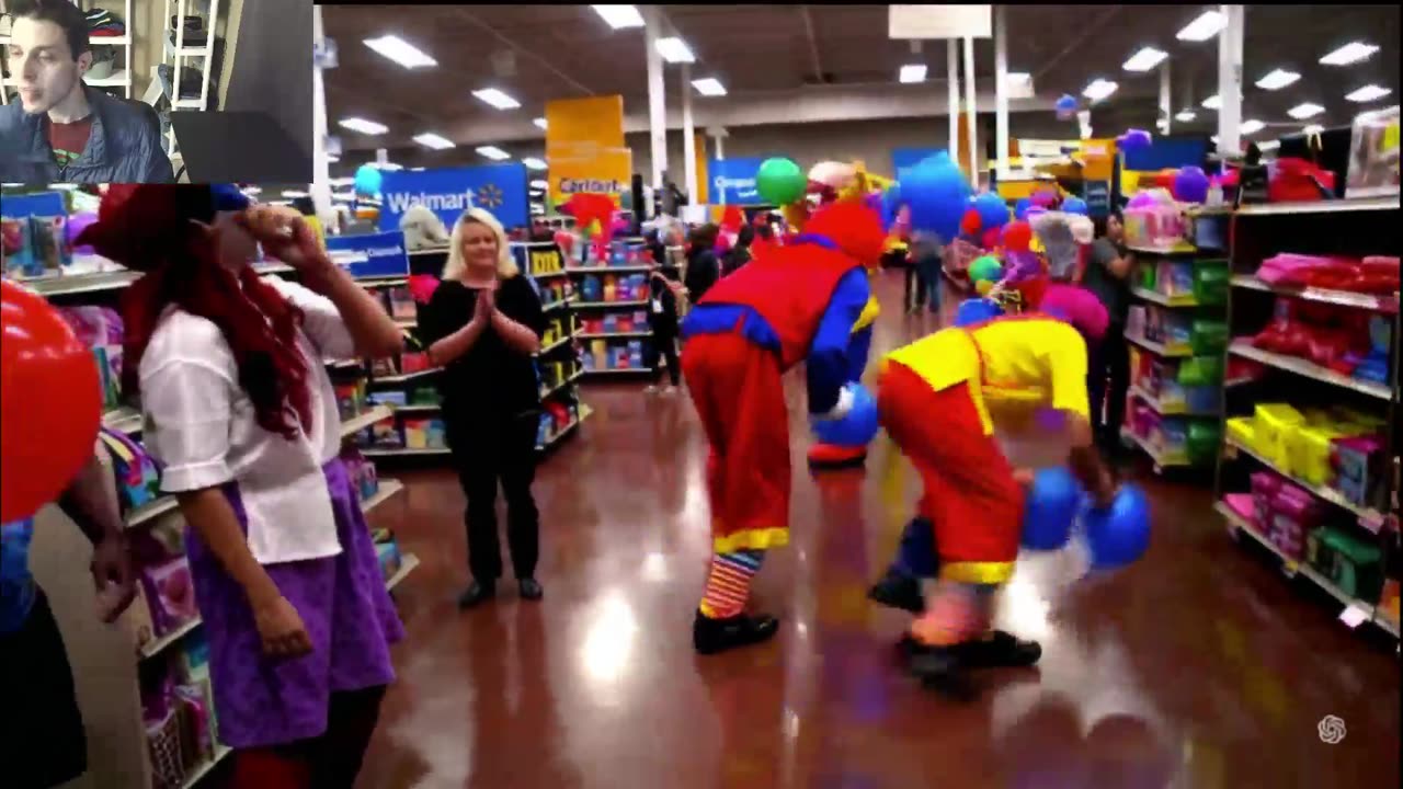 Outtake #2,281 Of The Clowns Roam Around A Walmart Supercenter Fake Funny Parody Video
