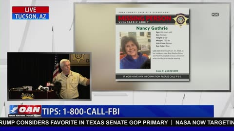 Live Update: FBI & Tucson Sheriff Search for Nancy Guthrie