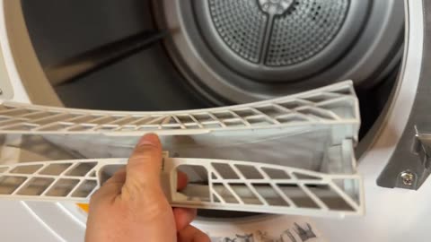 LG Tumble Dryer Lint Filter Trap Cleaning Dryer Maintenance