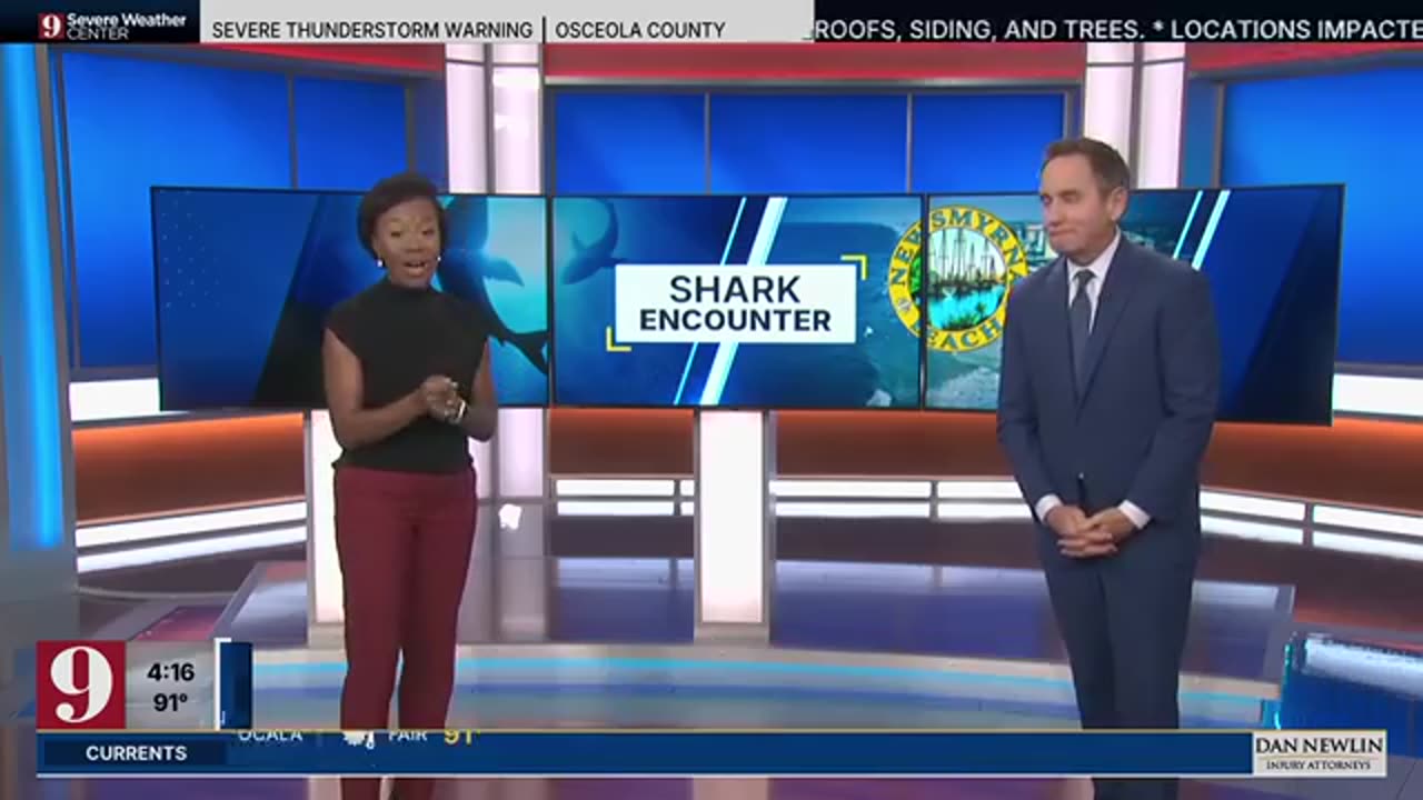 Shark leaps, head butts surfing Florida Man in the face