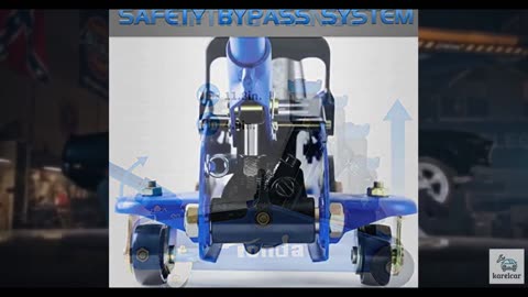 TONDA Floor Jack, Hydraulic Portable Car Jack, 2 Ton (3,800 lb) Capacity, Blue