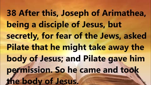 Jesus Buried in Joseph’s Tomb