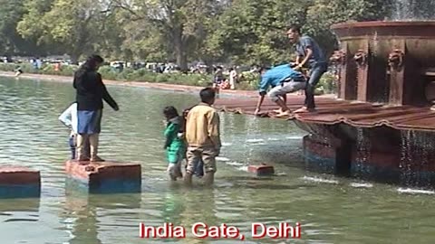 Water Fountain Near India Gate | An Evening of Light and Serenity