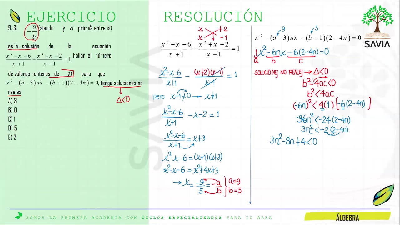 SAVIA REGULAR 2025 | Semana 06 | Álgebra