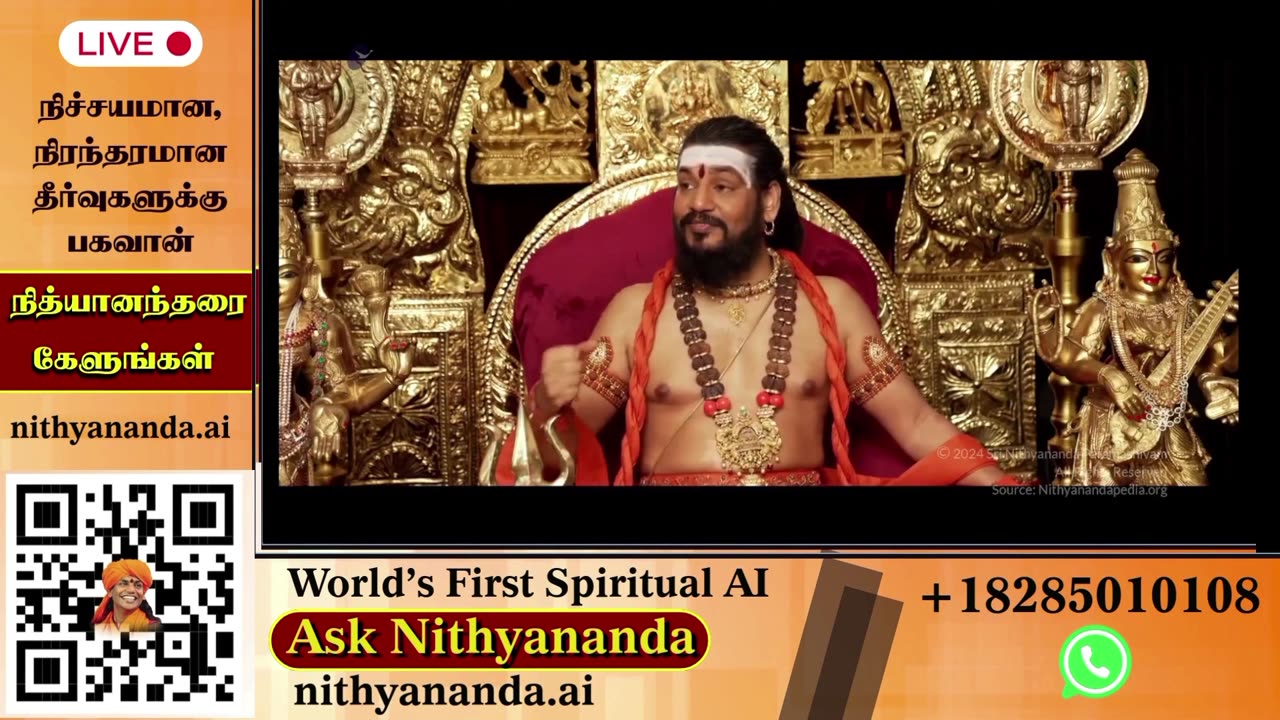 Witness the Divine Presence: Live Darshan of Bhagavan Nithyananda
