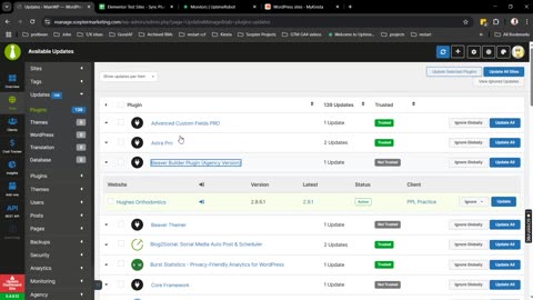 MainWP - Sync and Update Flow - Add Sites to Uptime - Full Instructions